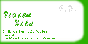 vivien wild business card